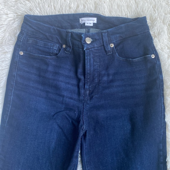 Good American flare jeans. Size 29/8 dark indigo blue. - Picture 2 of 7